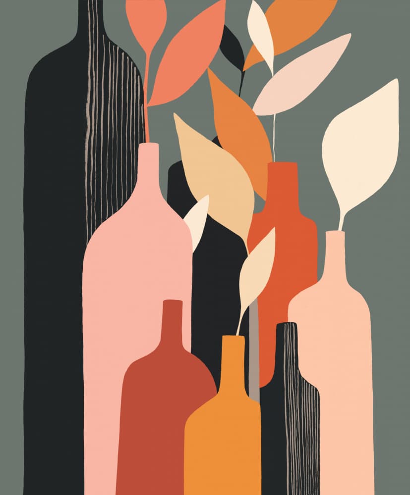 Warm Toned Botanicals by CATS AND DOTZ — canvas wall art