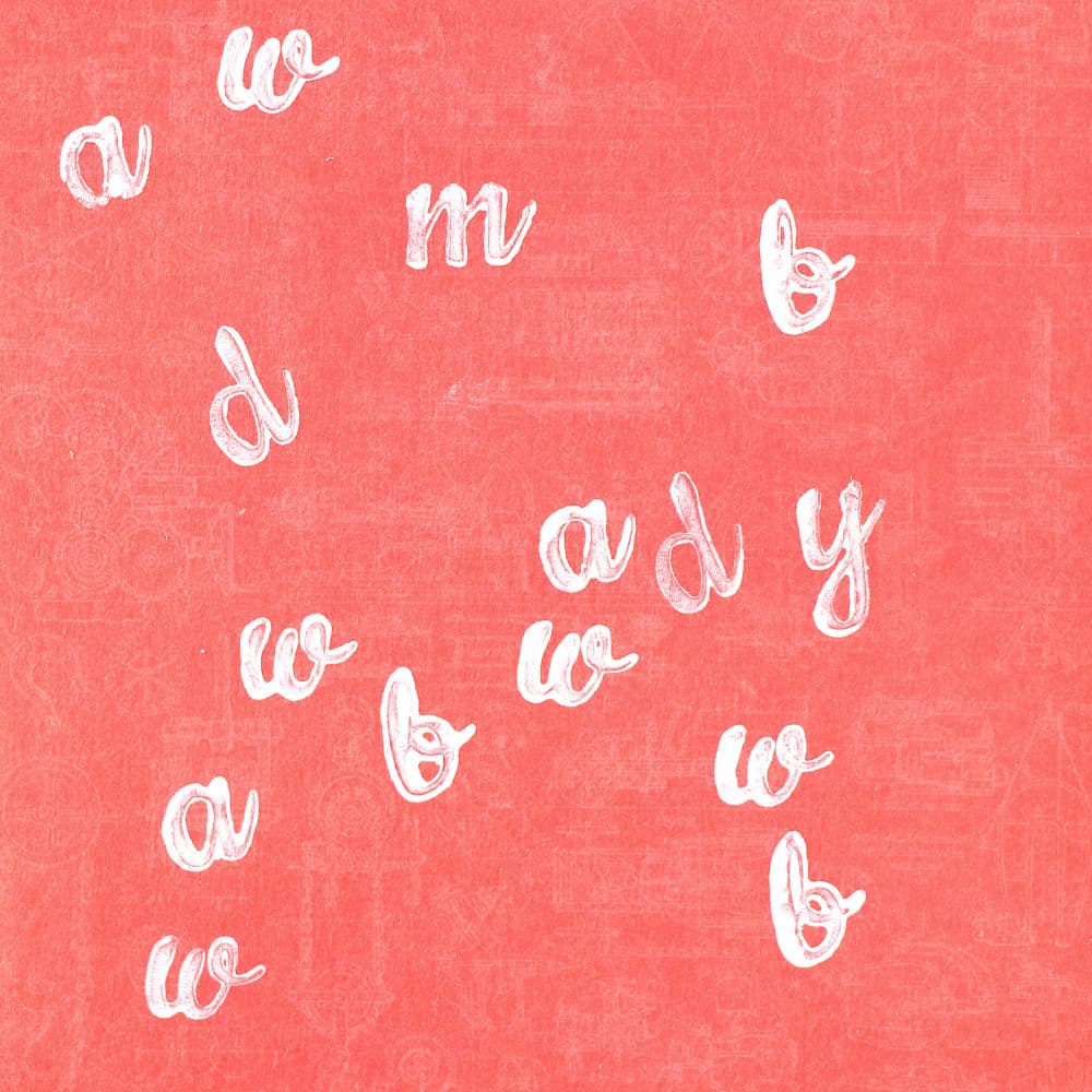 Playful Scattered Letters by Santhosh ch — canvas wall art