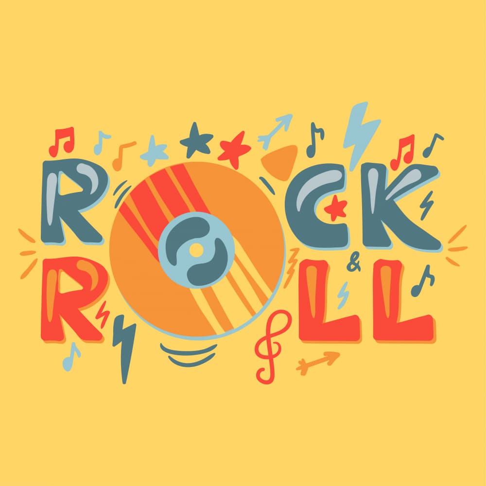 Rock and Roll Energy by Marika Barsrsind β canvas wall art