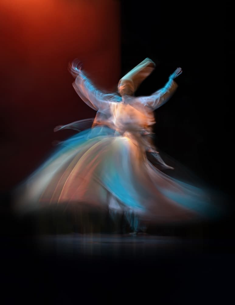 Whirling Dervish Motion by Mohamed Shawki — canvas wall art