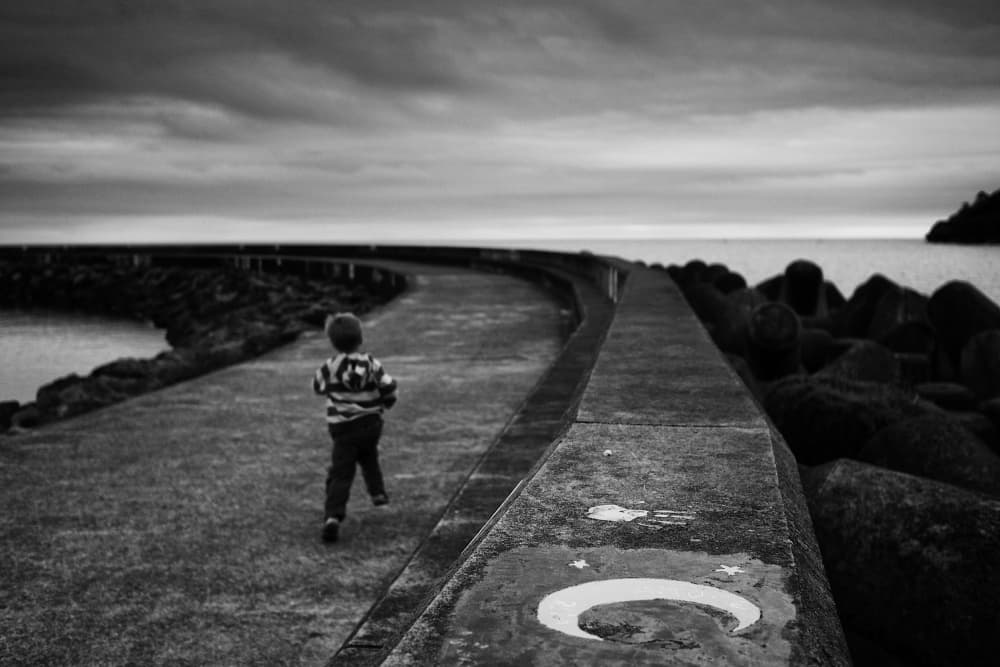 Child's Coastal Journey by Rui Caria — canvas wall art