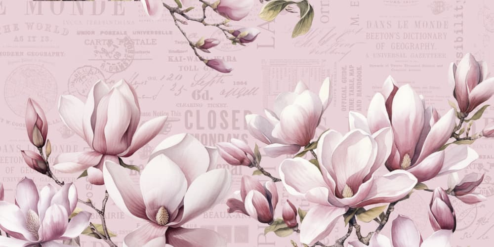 Soft Pink Magnolias by Andrea Haase — canvas wall art