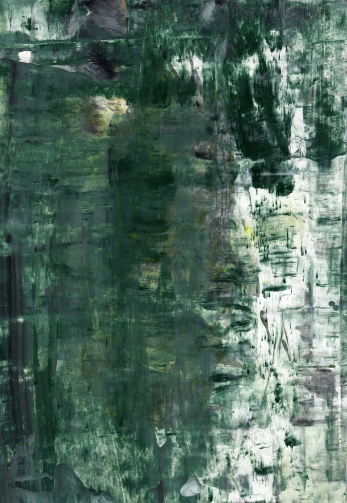 Deep Green Abstract by Annick — canvas wall art
