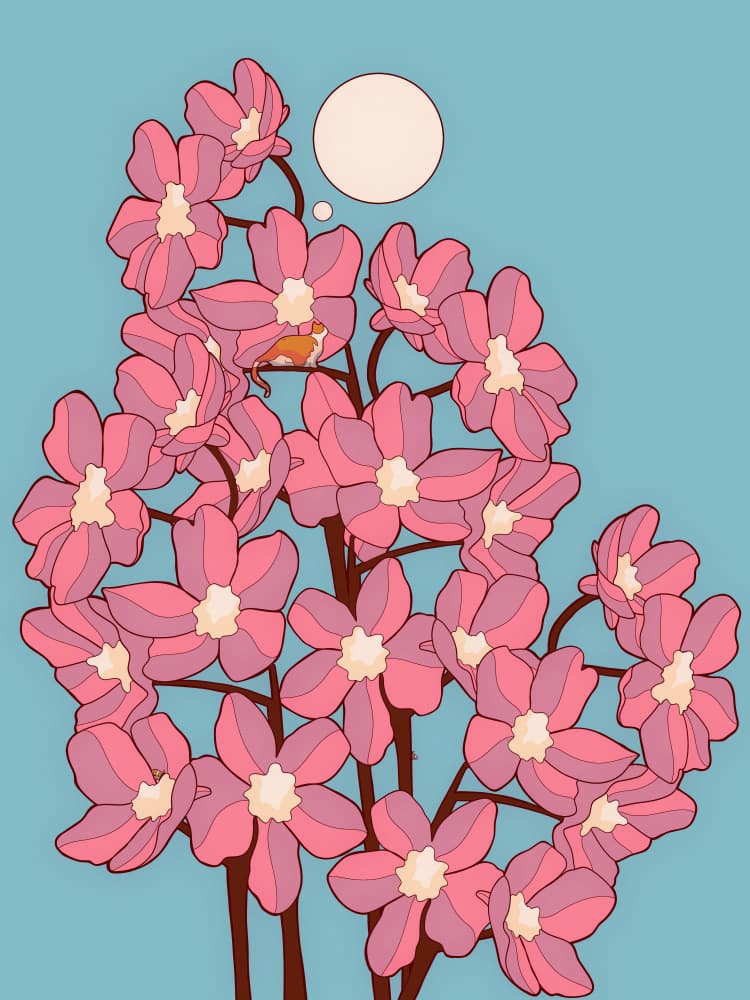 Pink Blossom Daydream by Stephen Wade — canvas wall art