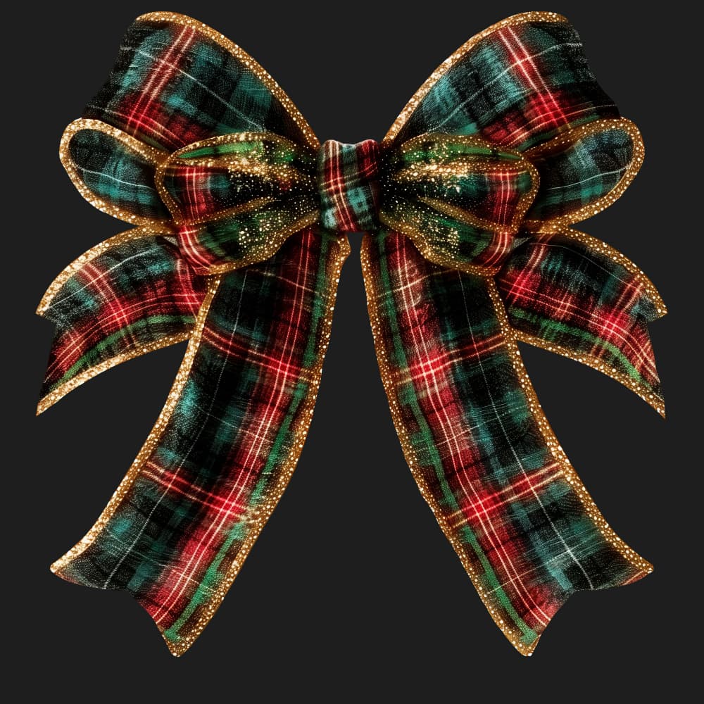 Sparkling Holiday Bow by Marika Barsrsind β canvas wall art