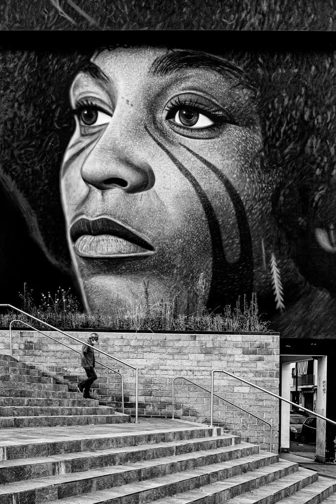 Woman's Gaze Ascent by Raffaele Maglione — canvas wall art