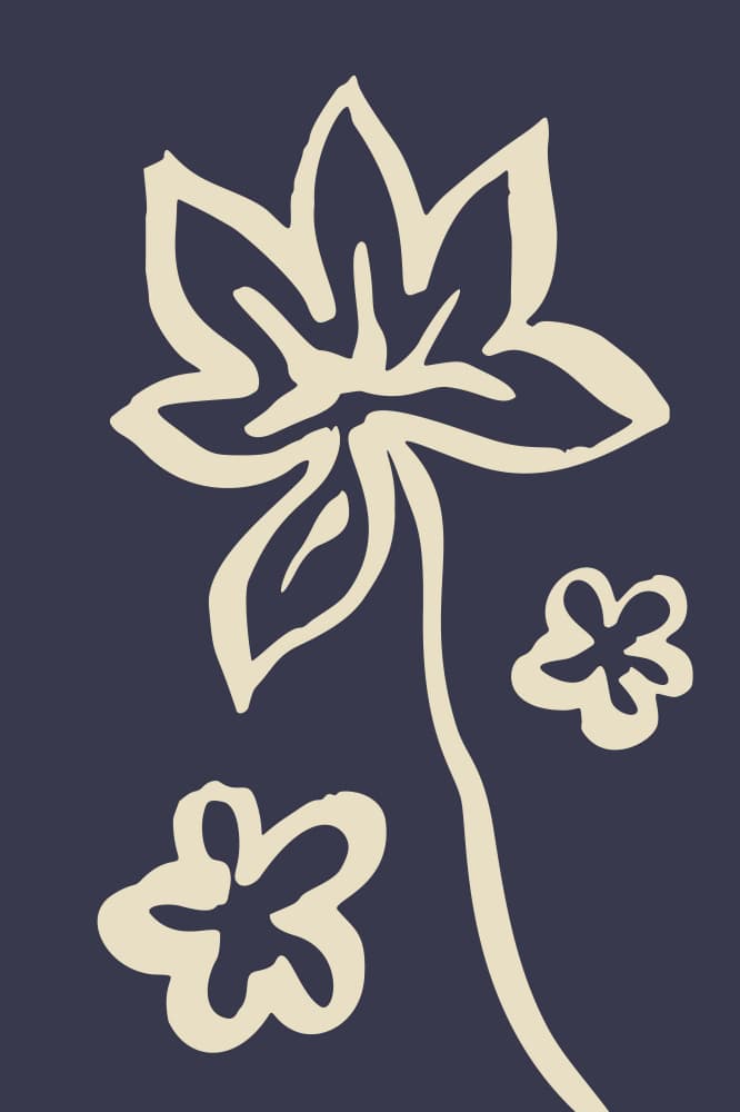 Dark Floral Bloom by Anna Rose — canvas wall art