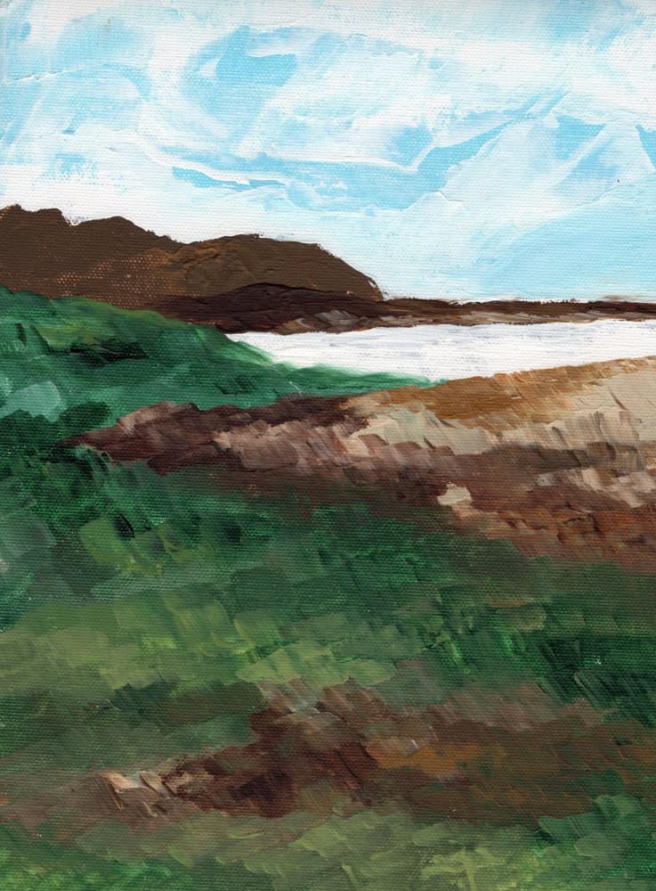 Grassy Ocean Vista by Nikita Jariwala — canvas wall art