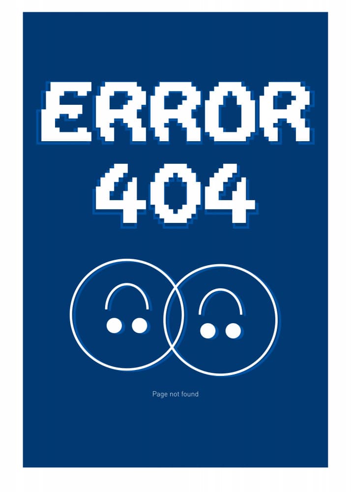 Pixel 404 Error by SERGIO ORTIZ — canvas wall art