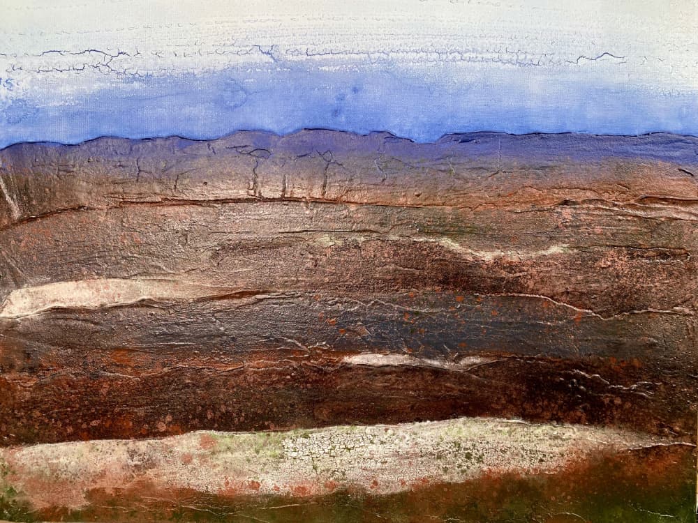 Textured Earth Horizon by Berit Pihl — canvas wall art