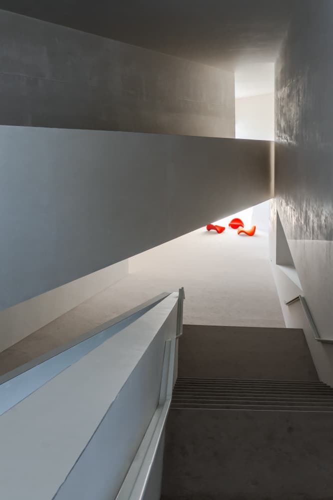 Architectural Orange Accents by Luc Vangindertael (laGrange) — canvas wall art