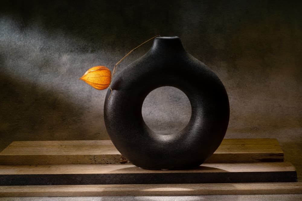 Modern Vase Autumn Glow by Igor Kopcev — canvas wall art