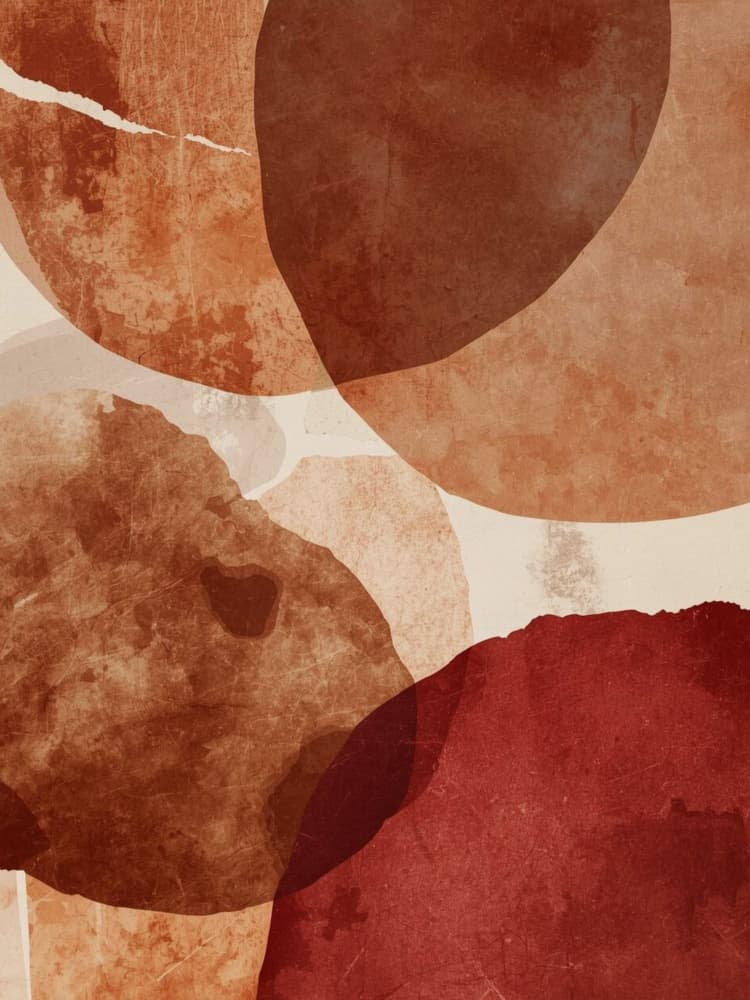 Earthy Abstract Shapes by Ohkimiko — canvas wall art