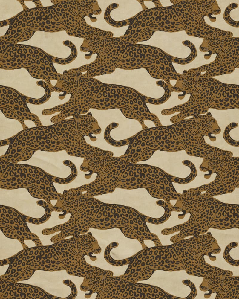 Vintage Leopard Pattern by Josie George — canvas wall art