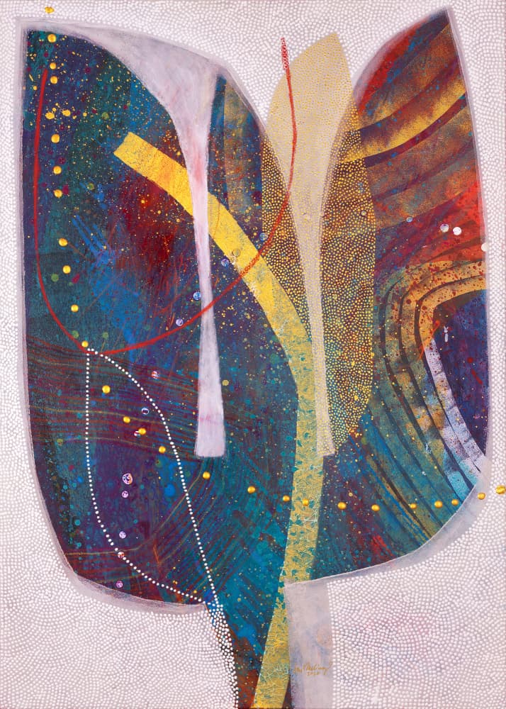 Vibrant Abstract Bloom by SAN STARLING — canvas wall art