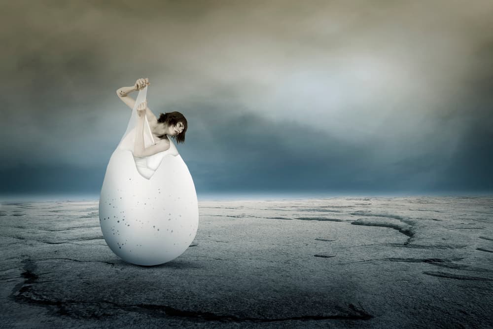 Woman Breaking Free by Christine von Diepenbroek — canvas wall art