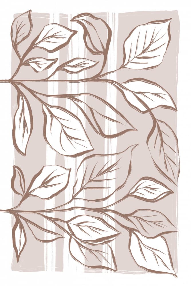 Neutral Botanical Branches by Martina — canvas wall art