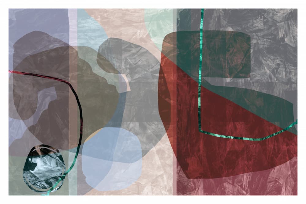 Translucent Abstract Layers by cartissi — canvas wall art