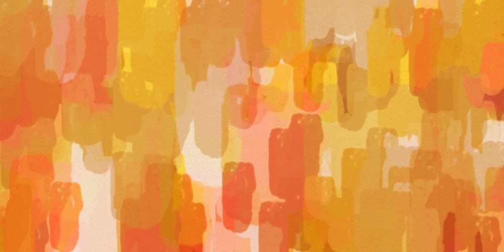 Golden Orange Brushstrokes by Dina Dankers — canvas wall art