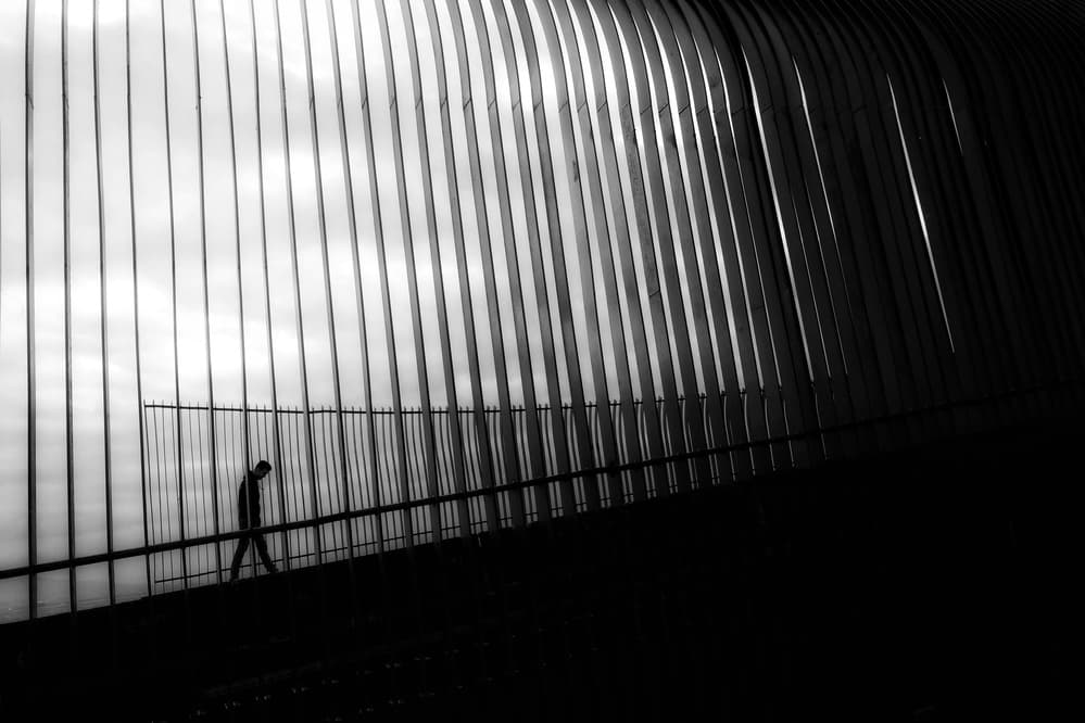 Urban Ascent Silhouette by Ali Ayer — canvas wall art