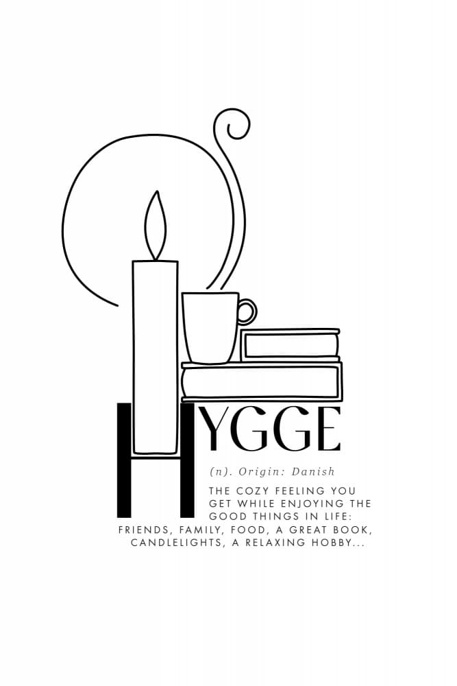 Hygge Cozy Definition by Rosana Laiz Blursbyai — canvas wall art