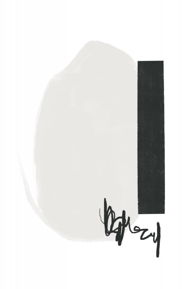 Monochrome Balance by uplusmestudio — canvas wall art