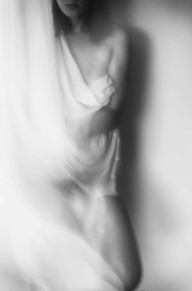 Soft Draped Figure by Charlaine Gerber — canvas wall art