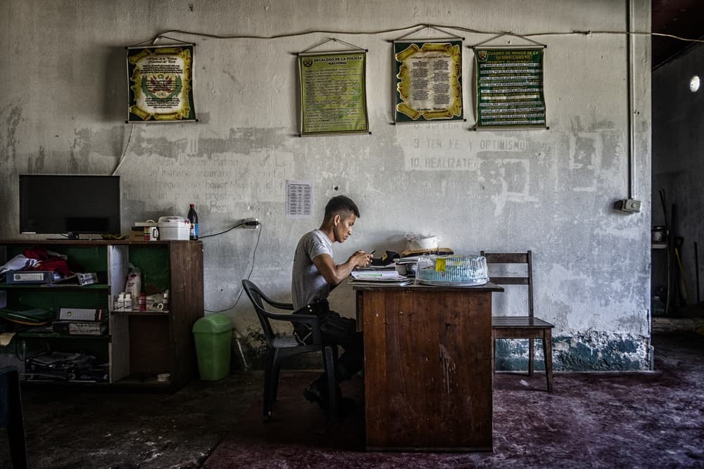 Focused Worker At Desk by Pavol Stranak — canvas wall art
