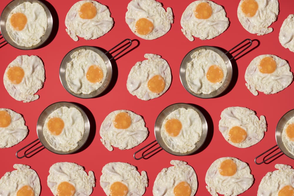 Sunny Side Up Pattern by Julia Ramiro — canvas wall art