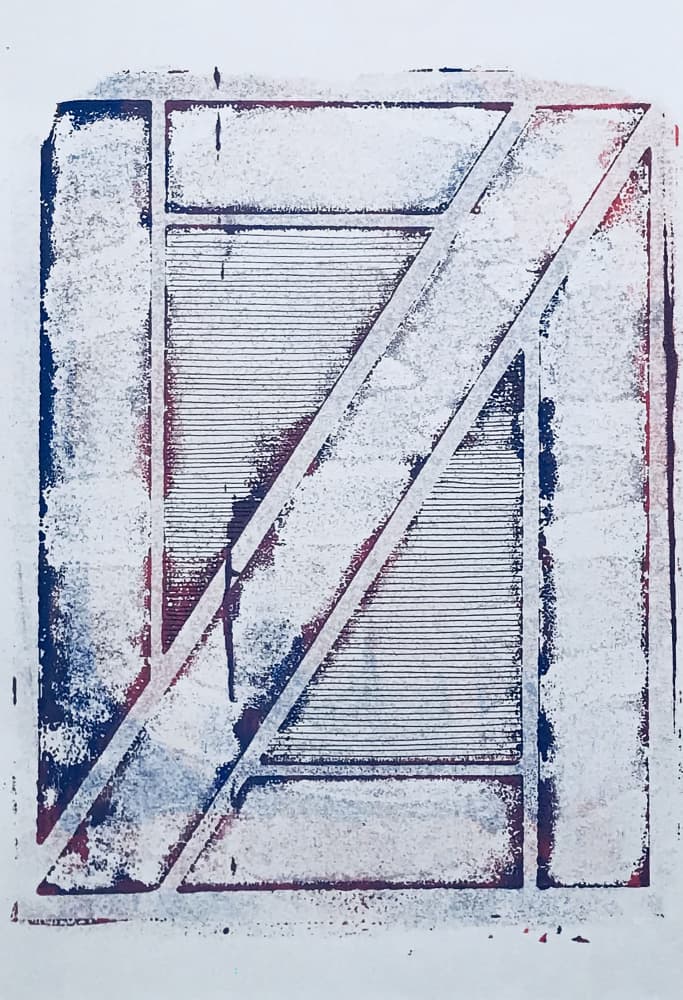 Distressed Geometric Forms by kellymariesmith — canvas wall art