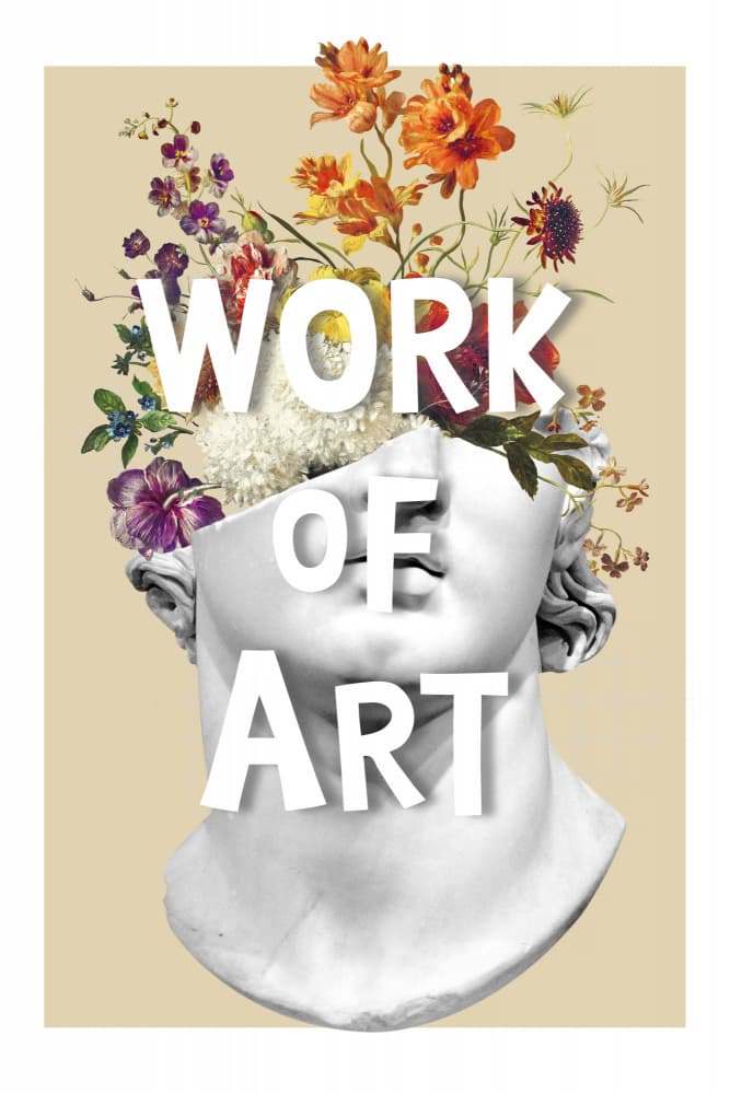 Work Of Art Floral Bust by Marja van den Hurk — canvas wall art