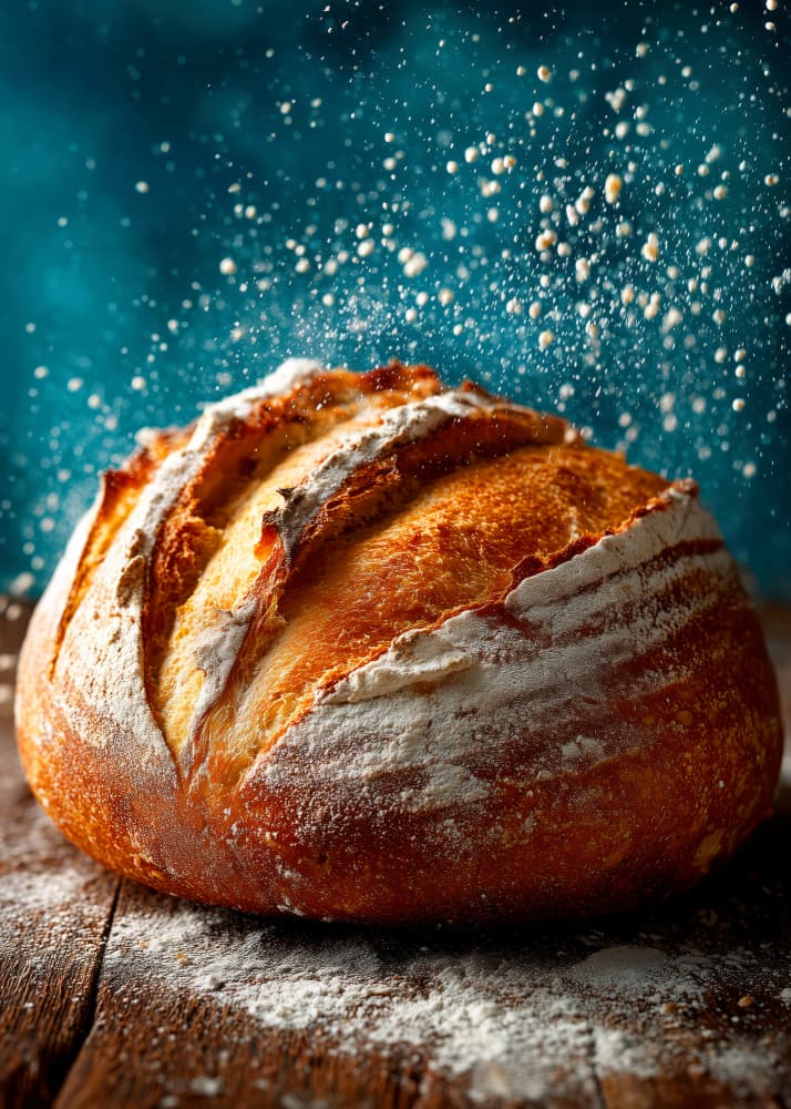 Falling Flour Bread by Justyna Jaszke — canvas wall art