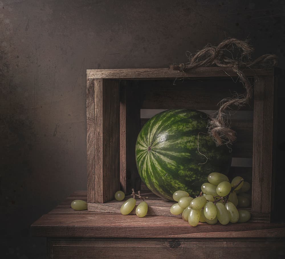 Dark Harvest Still Life by Margareth Perfoncio — canvas wall art
