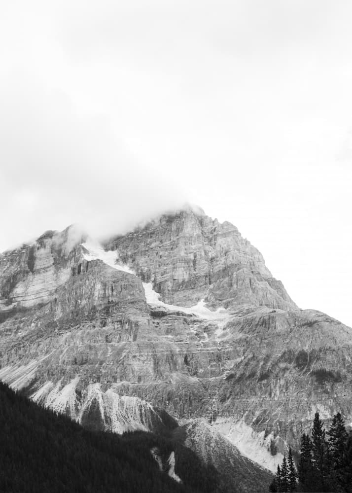 Misty Mountain Peak by Lynann Colligan — canvas wall art