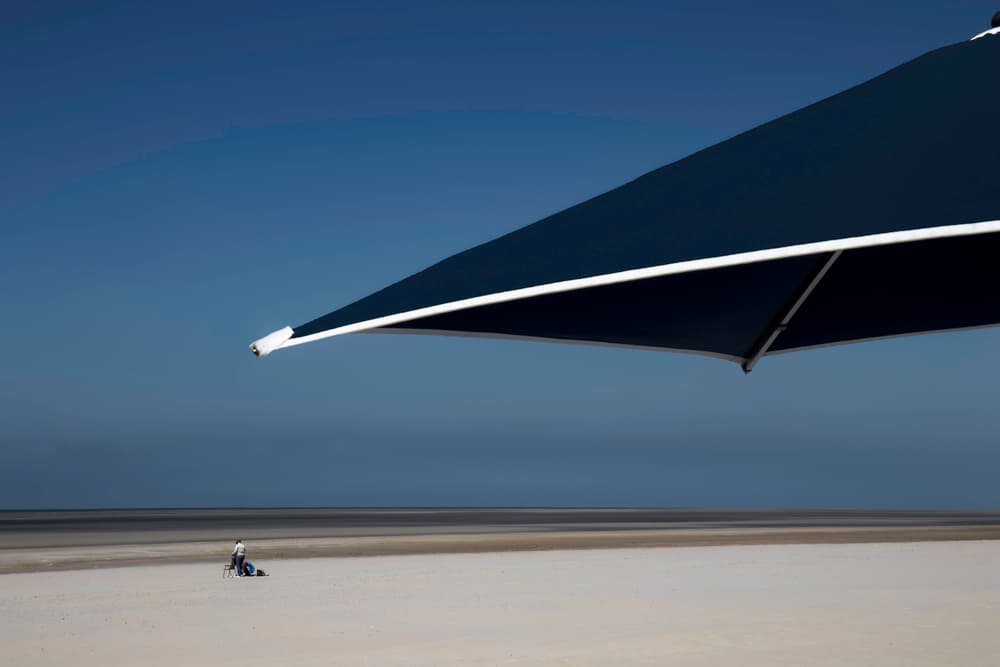 Minimalist Beach Scene by Gilbert Claes — canvas wall art