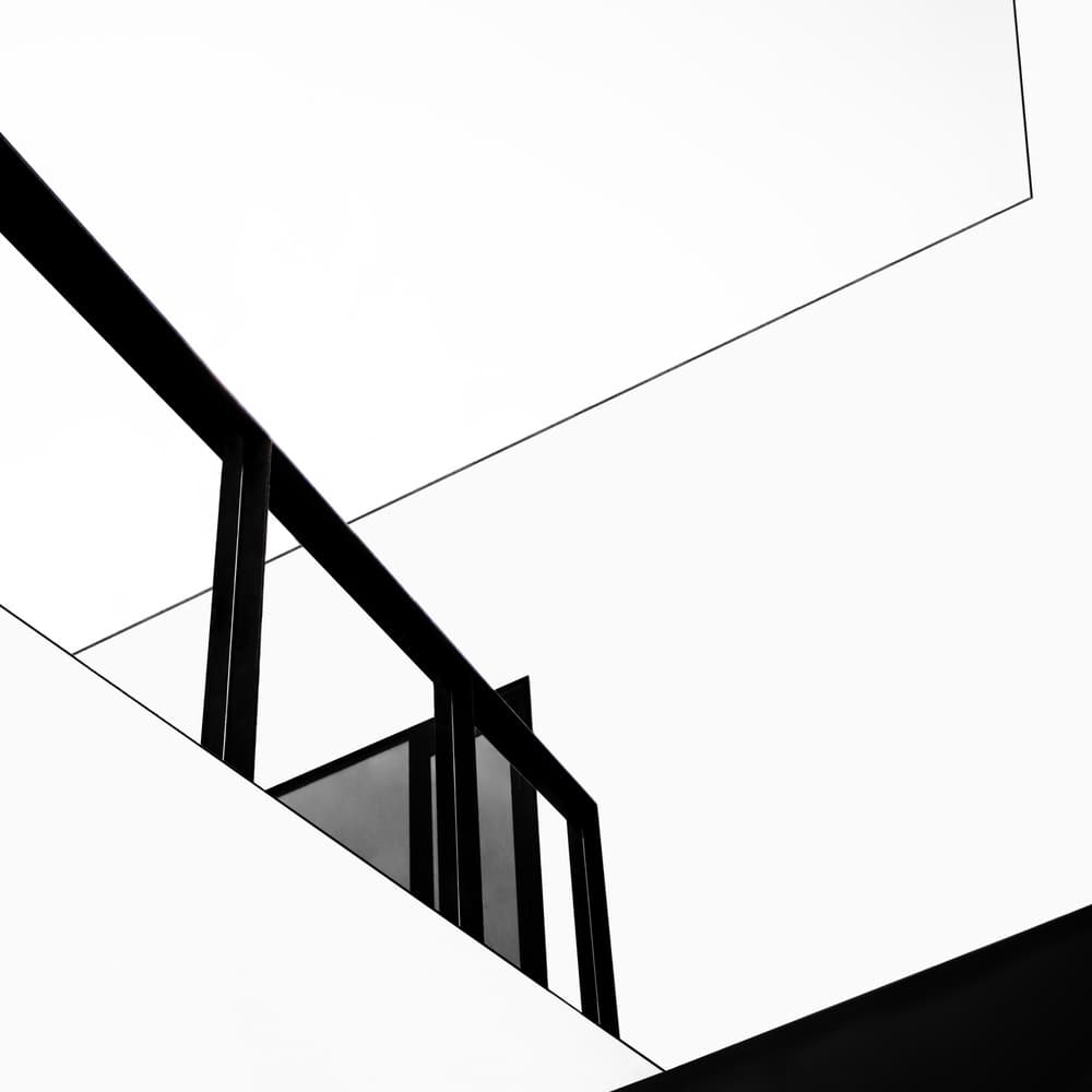 Geometric Staircase Abstraction by Gilbert Claes — canvas wall art