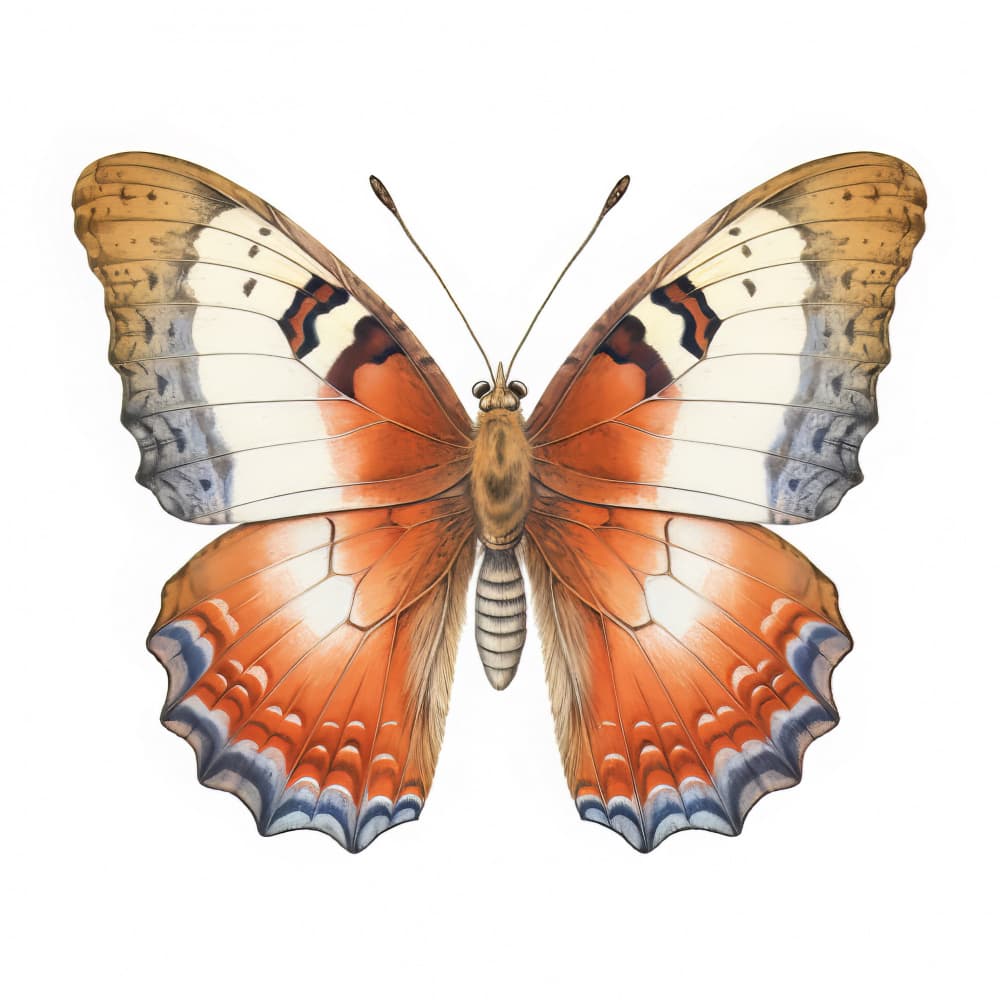 Vivid Orange Butterfly by Bilge Paksoylu — canvas wall art