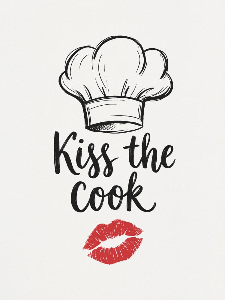 Kiss The Cook by Andreas Magnusson — canvas wall art