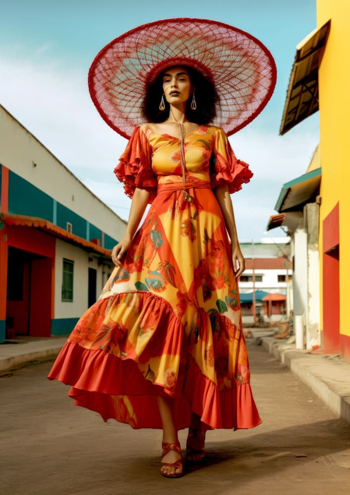 Vibrant Fashion Street by Justyna Jaszke — canvas wall art