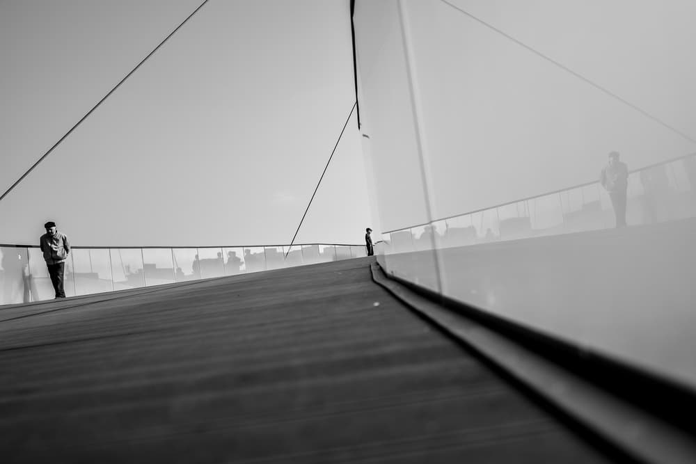 Solitary Urban Reflection by Marius Surleac — canvas wall art