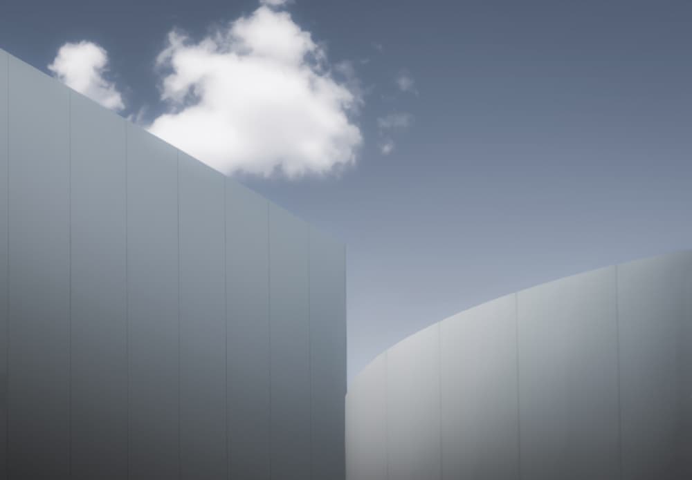 Architectural Curves Sky by Adachi Lintaman — canvas wall art