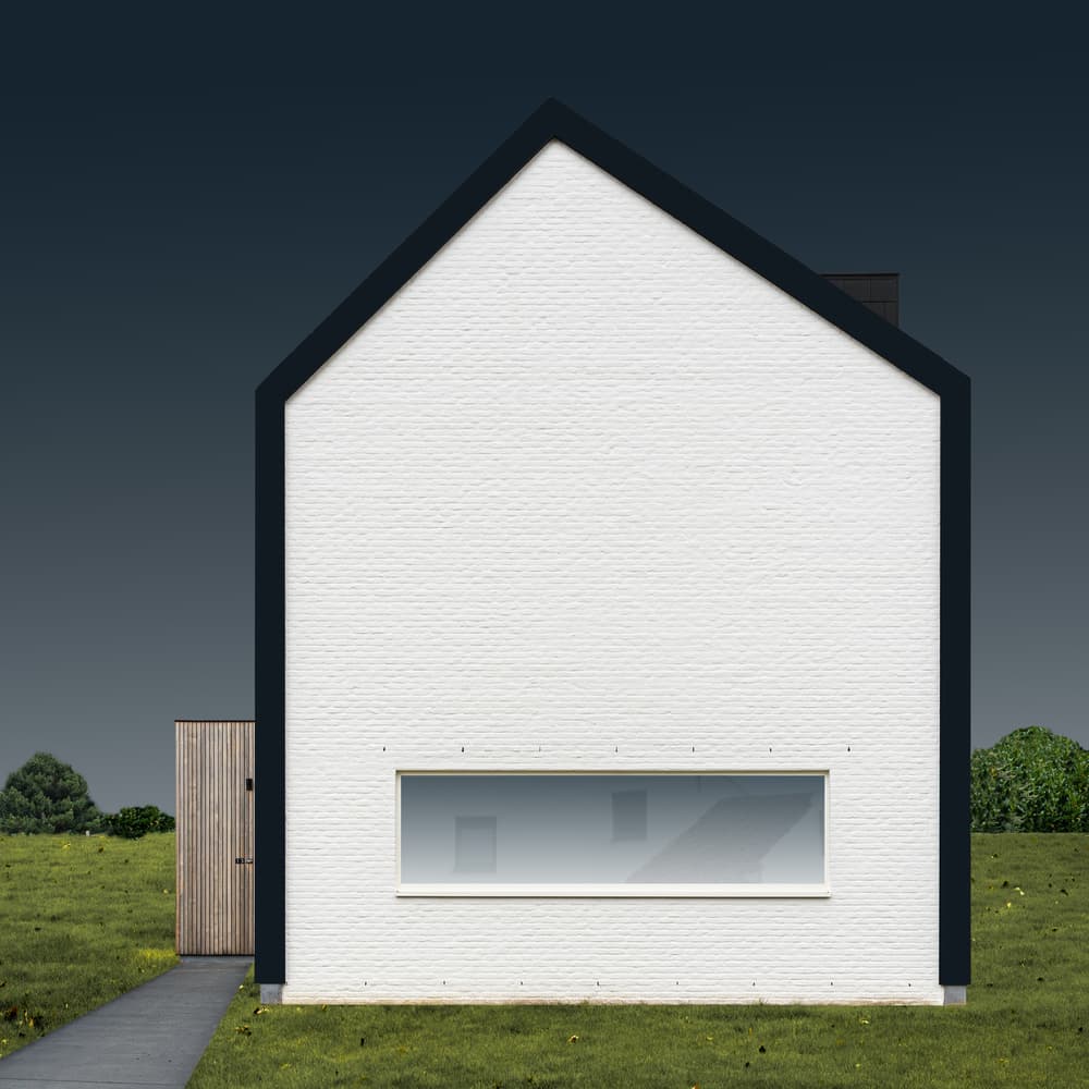 Modern White House by Luc Vangindertael (laGrange) — canvas wall art