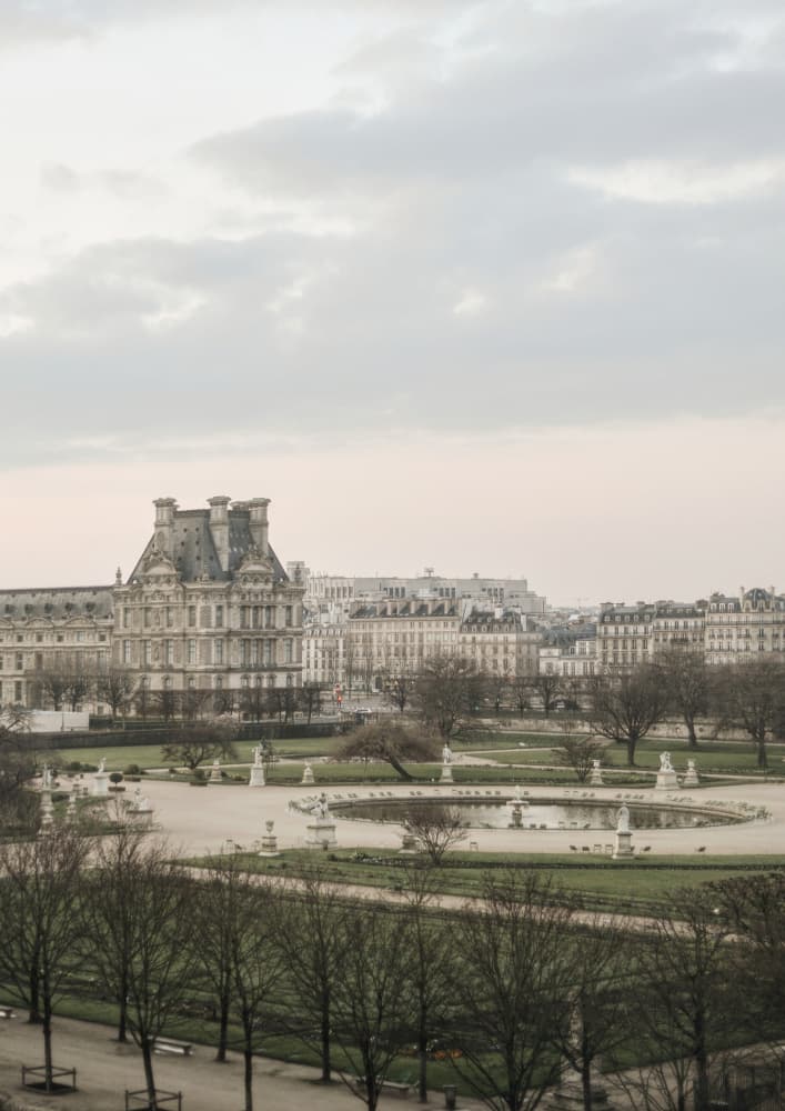 Palace Garden In Paris by Talitha McQueen — canvas wall art