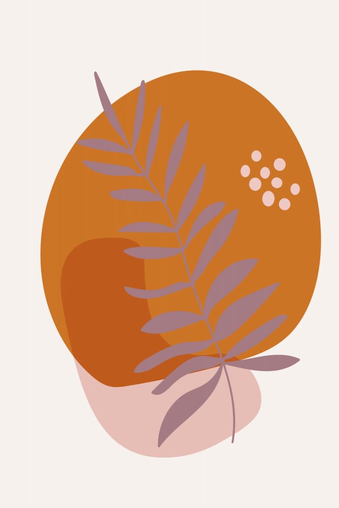 Earthy Abstract Botanical by Dina Dankers — canvas wall art