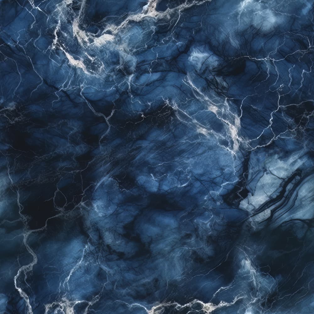 Deep Blue Marble Swirl by Bilge Paksoylu — canvas wall art