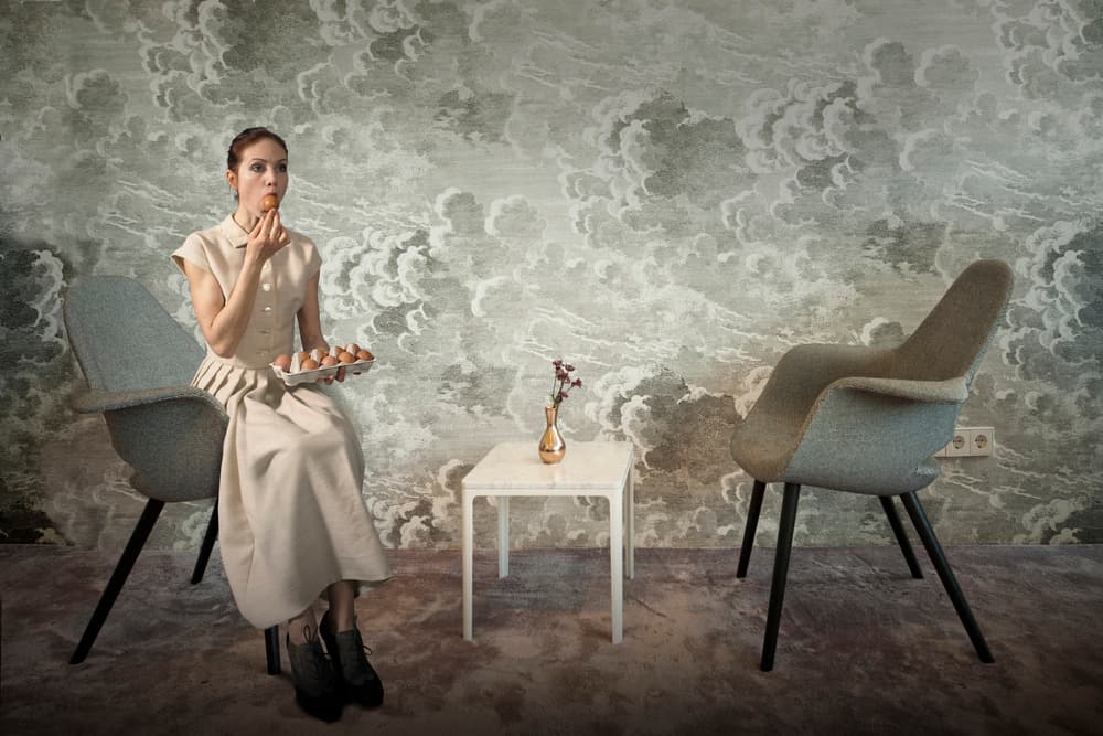 Elegant Woman Eggs by Christine von Diepenbroek — canvas wall art