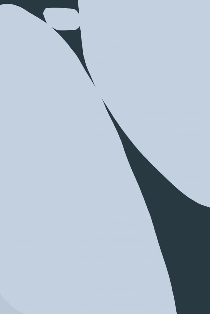 Fluid Blue Grey Shapes by Treechild — canvas wall art