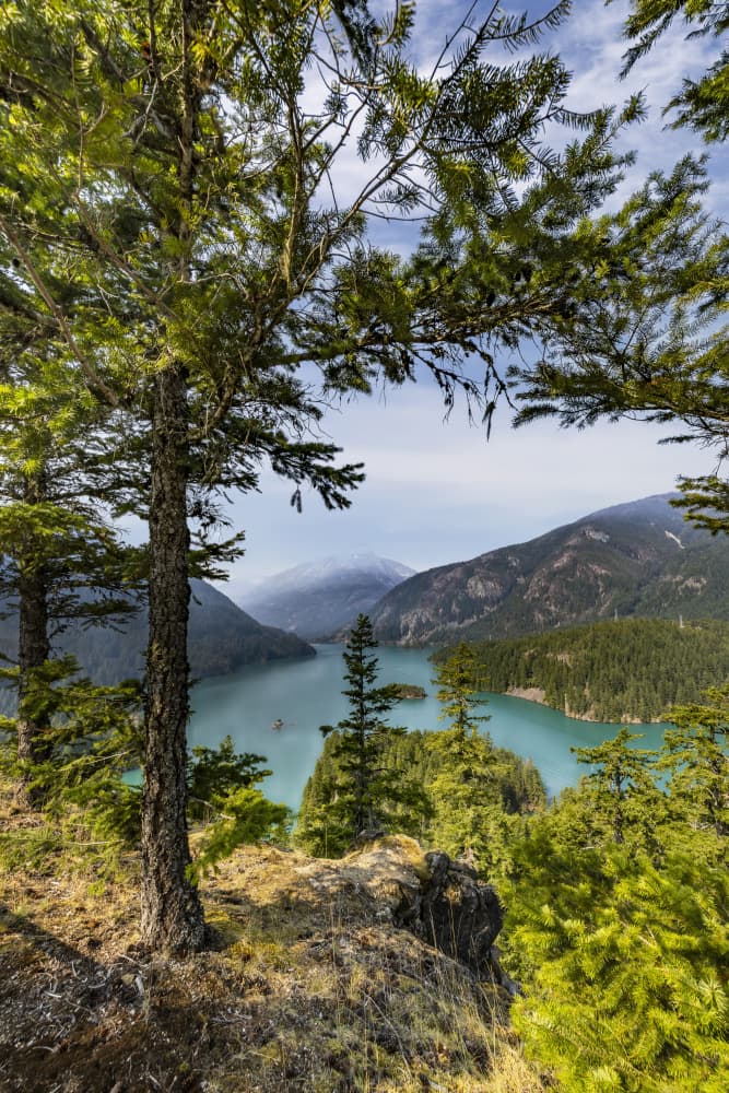 Turquoise Mountain Lake by Melanie Viola — canvas wall art