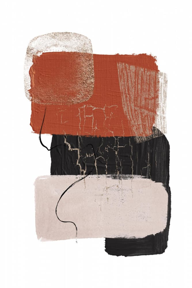 Earthy Abstract Shapes by Sally Ann Moss — canvas wall art
