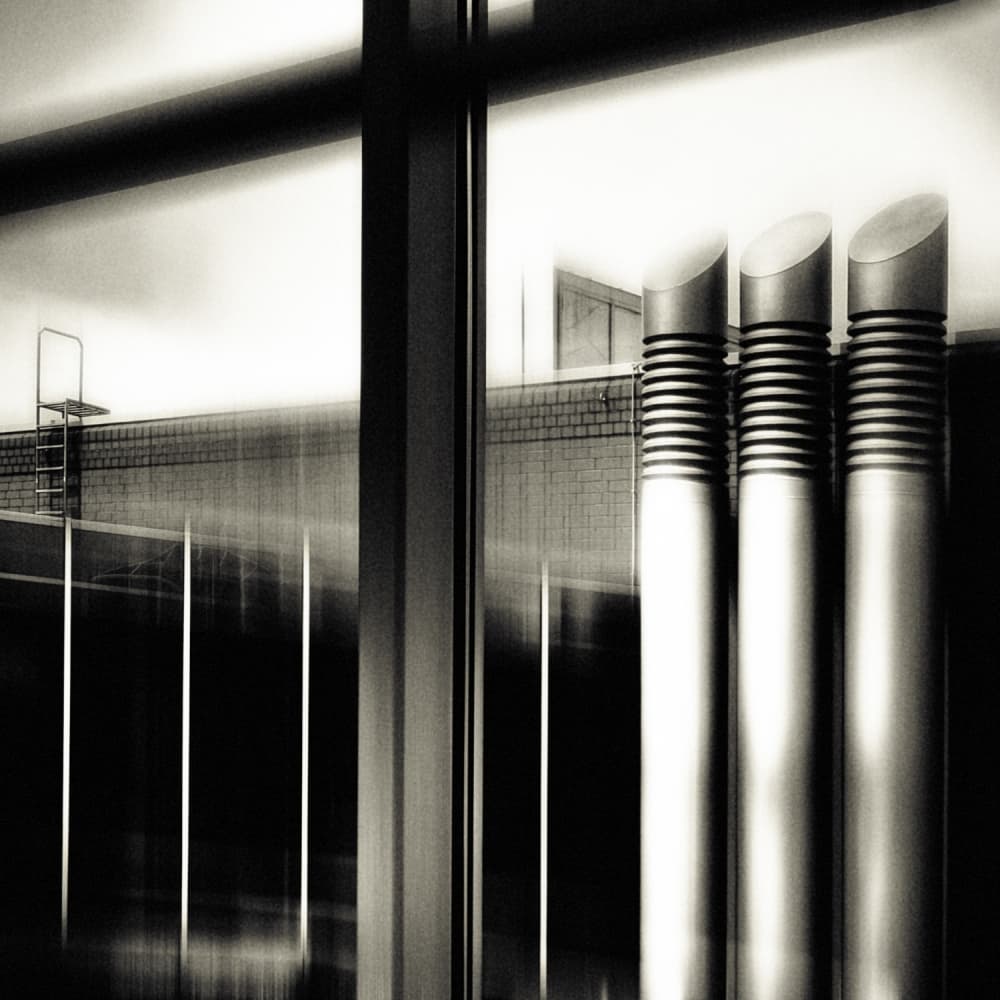 Modern Indoor Pool View by Holger Droste — canvas wall art